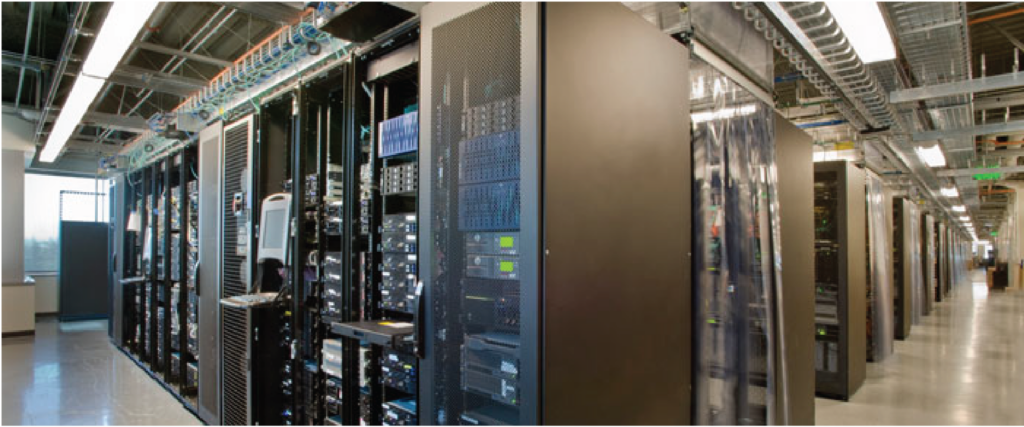 A picture showcasing complete IT Infrastructure packages for a Canadian financial services company at their various Data Centers. 

